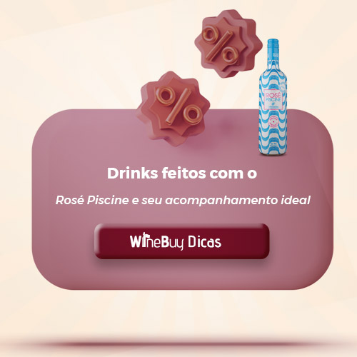 Drinks feitos com o Rosé Piscine e seu acompanhamento ideal